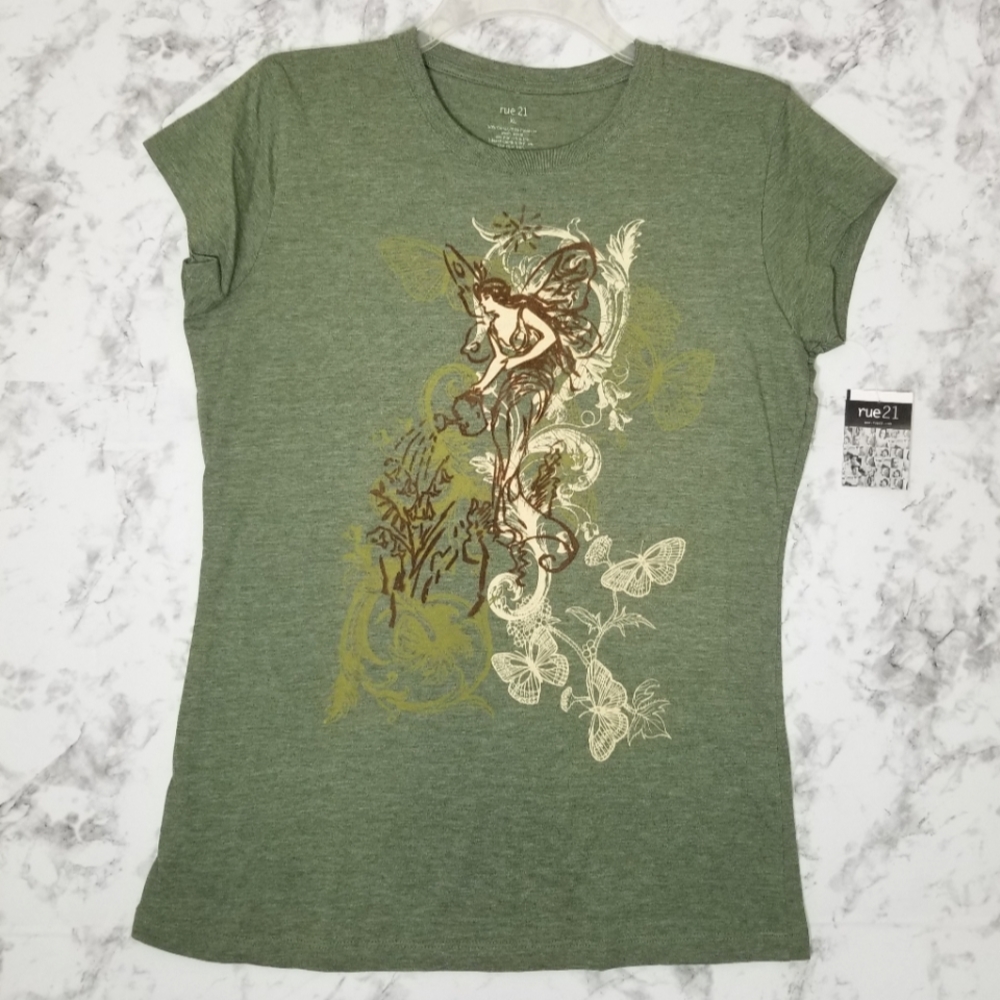 Rue21 Fairy fitted Tshirt XL NWT